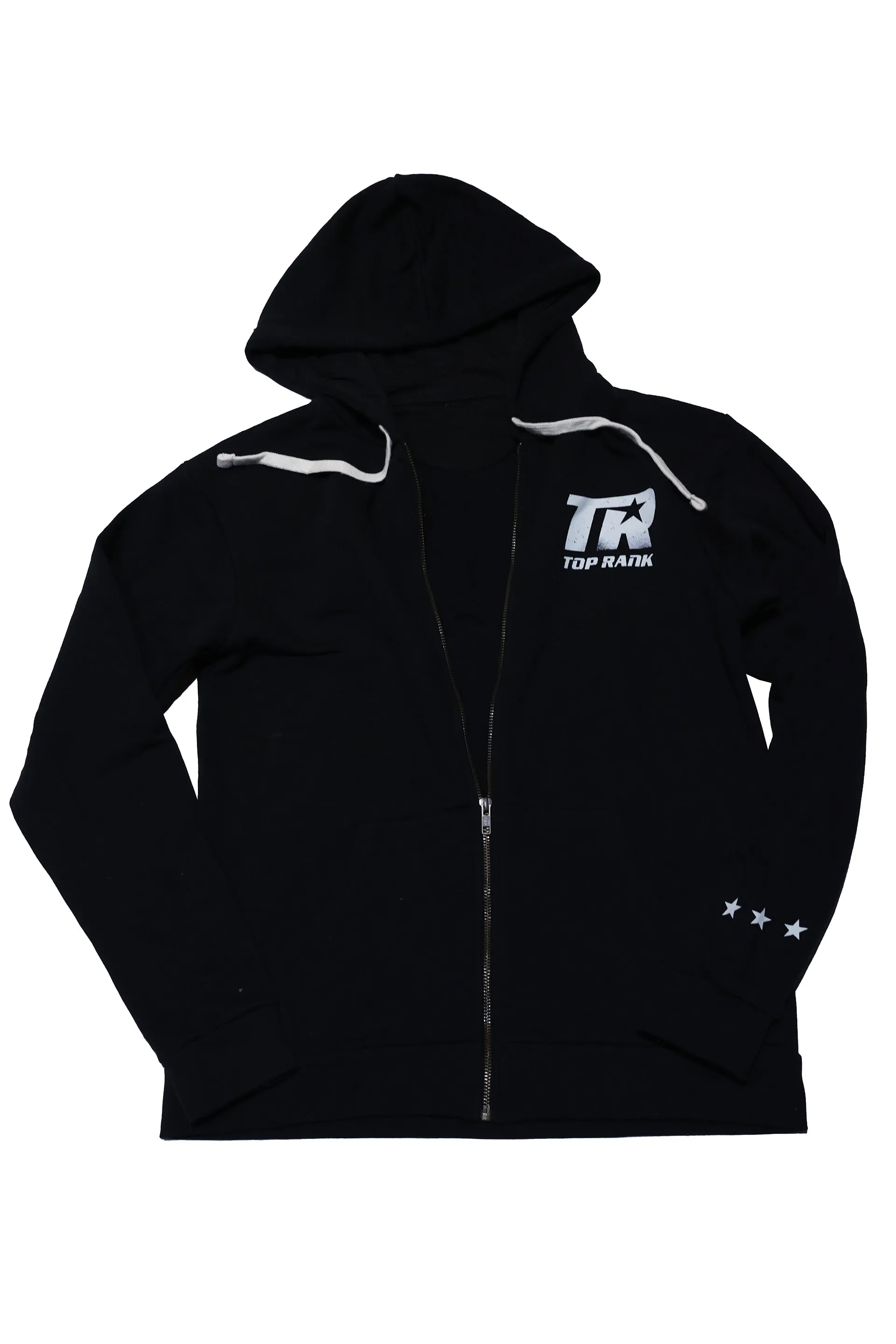 Unisex Top Rank Boxing Black Full Zip Hoodie