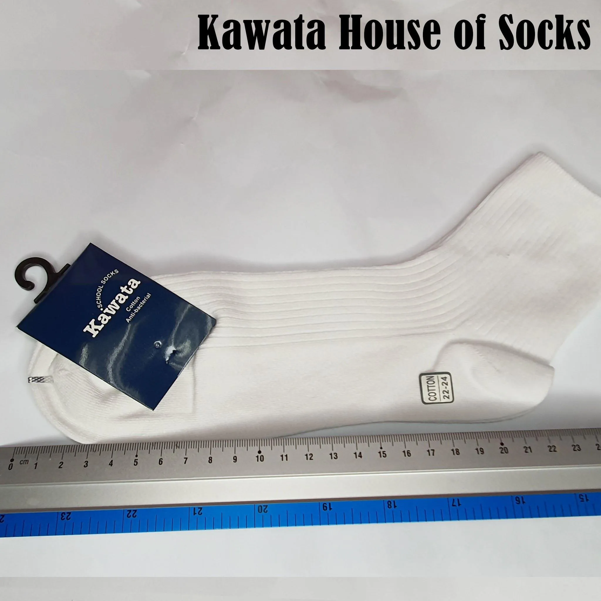 White School Socks