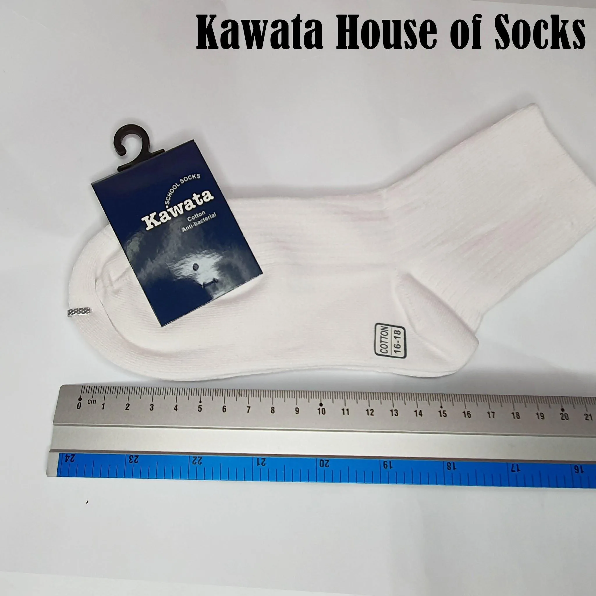 White School Socks