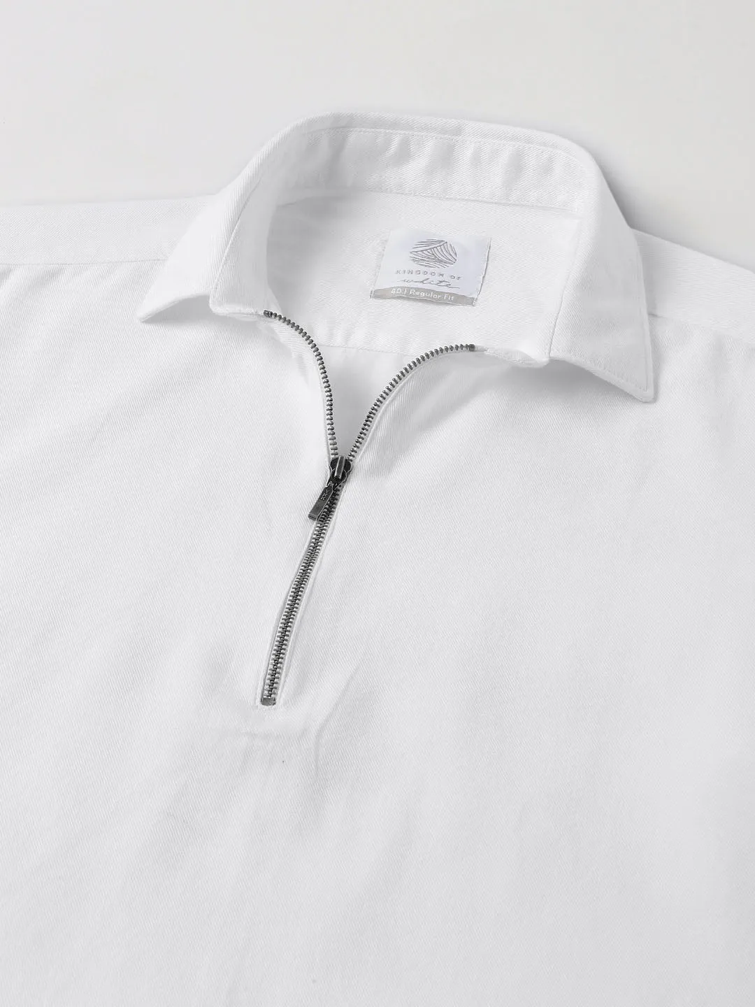 Zipper Collar Shirt - Zip Log